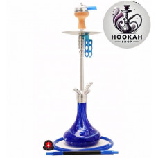 Hookah Amy DeLuxe SS 05 Feather Steel Plus - blue