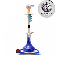 Hookah Amy DeLuxe - SS 06 Dark Steel Plus - color blue