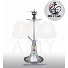 Hookah Amy Deluxe SS 22.01R Carbonica Pride R - color steel-transparent