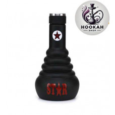 Flask for a hookah of 4 stars on a carving - color black