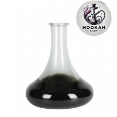 Flask Amy Deluxe SS with a neck - color black-transparent