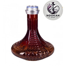 Flask for a hookah of AMY DELUXE & quot; Alu Luna" 068.02 - red color