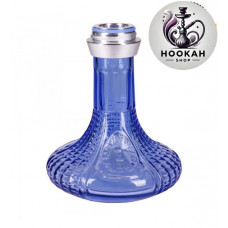 Flask for a hookah of AMY DELUXE & quot; Alu Luna" 068.02 - color steel - blue