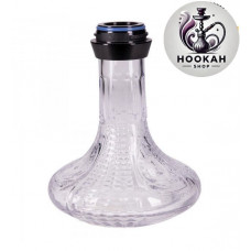 Flask for a hookah of AMY DELUXE & quot; Alu Luna" 068.02 - black-transparent color