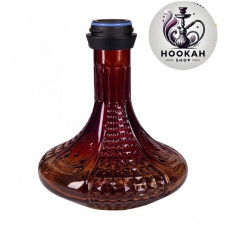 Flask for a hookah of AMY DELUXE & quot; Alu Luna" 068.02 - red-black color