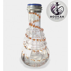 Flask for a hookah of Amy SS 01 - color steel - transparent