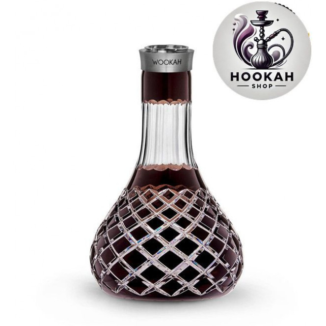 Flask for a hookah of Wookah Crystal Check Brown Click (Christal's vuk the check Brian of cliques)