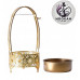 Charcoal basket YAHYA Gold - gold color