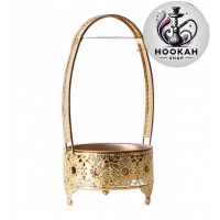 Charcoal basket YAHYA Gold - gold color