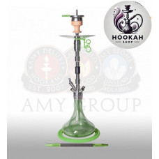 Hookah Amy DeLuxe - SS 06 Dark Steel Plus - color green