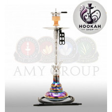 Hookah Amy DeLuxe SS 08 R Hammer Steel - black