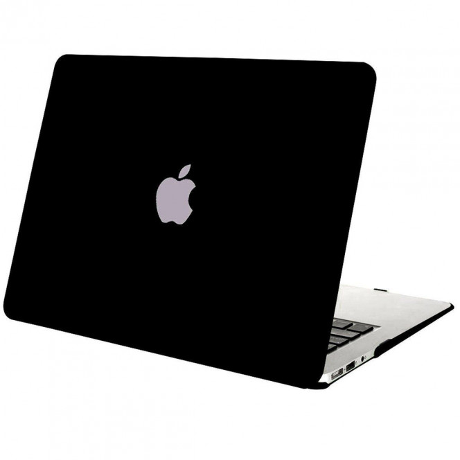 Пластиковый матовый чехол-накладка STR Matte Hard Shell Case for MacBook Air 13 (2012-2017) - Black