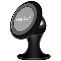 Авто держатель Macally магнитный универсальный для смартфонов с креплением на поверхность, черный (MDASHMAG)