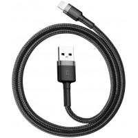 Baseus Cafule Cable USB to Lightning 2.4A (0.5m) Gray+Black (CALKLF-AG1)