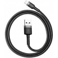 Baseus Cafule Cable USB to Lightning 2.4A (0.5m) Gray+Black (CALKLF-AG1)