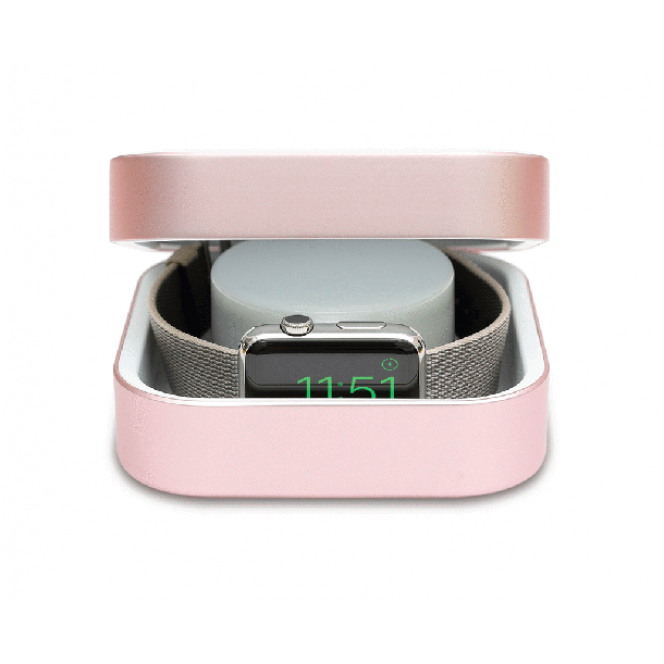 Amber Apple Watch Charging Case & Power Bank Rose Gold 3 800 mAh