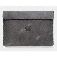 INCARNE KLOUZ Handmade Leather Case for MacBook Pro 14 (2021) M1 - Gray