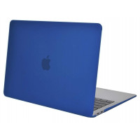 Пластиковый матовый чехол-накладка STR Matte Hard Shell Case for MacBook Air 13 (2018-2020) - Royal Blue