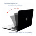 Пластиковый матовый чехол-накладка STR Matte Hard Shell Case for MacBook Pro Retina 15 (2012-2015) - Black