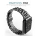 Металлический ремешок STR 7-Bead Metal Band for Apple Watch 38/40/41 mm (Series SE/7/6/5/4/3/2/1) - Black