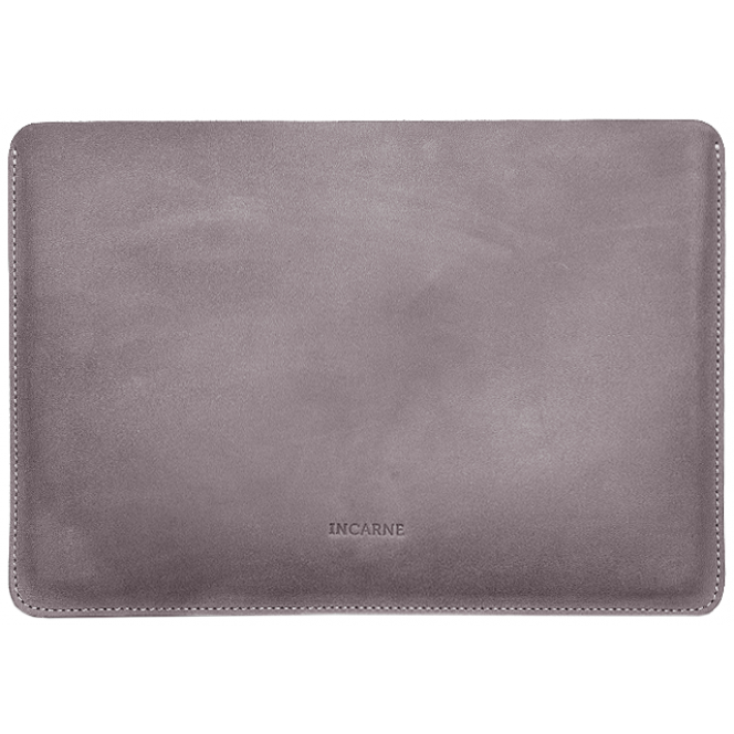 INCARNE NEW GAMMA Handmade Leather Case for MacBook Pro 14 (2021) - Gray