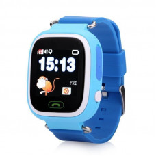 Children's smart watch with GPS tracker Q90 - Blue