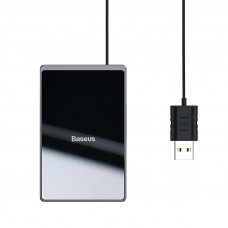 Беспроводное зарядное устройство Baseus Card Ultra-Thin 15W (with USB cable 1m) Wireless Charger Black (WX01B-01)