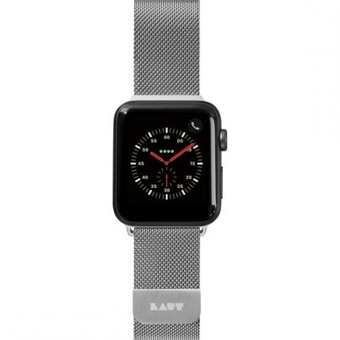 Bracelet LAUT STEEL LOOP for Apple Watch 38/40/41 mm (Series SE/7/6/5/4/3/2/1) - Silver (LAUT_AWS_ST_SL)