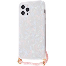 Чехол на шнурке STR Confetti Jelly Case with Cord (TPU) iPhone 11 Pro Max - White