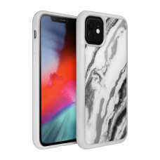 Чехол-накладка LAUT MINERAL GLASS, для iPhone 11 Pro - Белый минерал