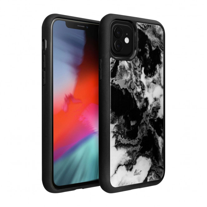 LAUT MINERAL GLASS back cover for iPhone 11 Pro - Black mineral