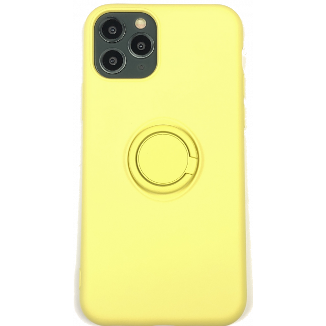 Чехол с кольцом-держателем STR Ring Holder для IPhone 11 Pro - Yellow