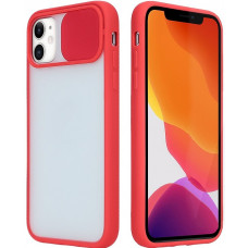 STR Clear Slide Camera Case for iPhone 11 Pro - Red