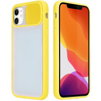 STR Clear Slide Camera Case for iPhone 12/12 Pro - Yellow