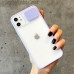 Чехол с защитой камеры STR Clear Slide Camera для iPhone 12 mini - Purple