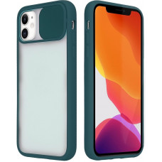 Чехол с защитой камеры STR Clear Slide Camera для iPhone XR - Green