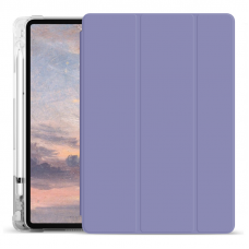 STR Air Protection Case for iPad Pro 12.9 (2018 | 2020) Silicone Flip Case with Stylus Holder - Lavender