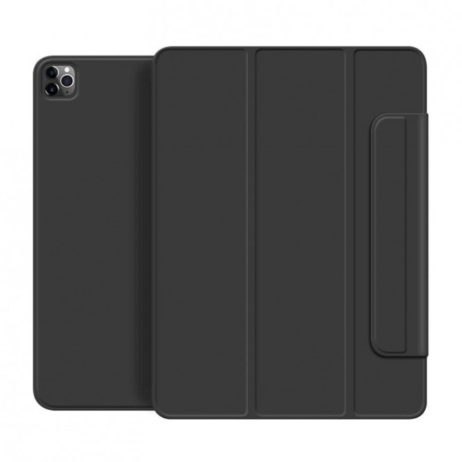 Магнитный силиконовый чехол-книжка STR Buckles Magnetic Case for iPad Pro 11 (2018 | 2020 | 2021) - Black