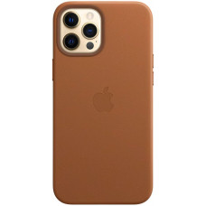 Чехол STR Leather Case for iPhone 12 mini (с MagSafe) - Saddle Brown