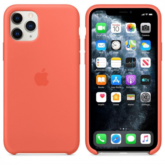 Чехол STR Silicone Case (OEM) for iPhone 11 Pro Max - Clementine (Orange)