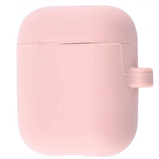 Чохол STR Silicone Case Slim with Carbine для AirPods 1/2 (pink sand)