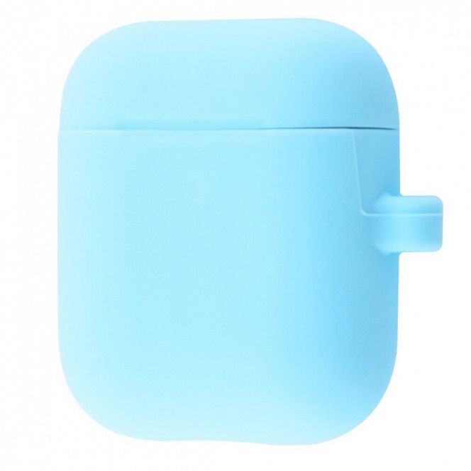 STR Silicone Case Slim with Carbine for AirPods 1/2 (sky blue)