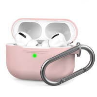 STR Silicone Case with Carabiner for Apple AirPods Pro - Pink