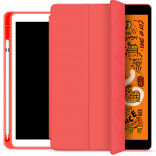 Чехол-книжка с держателем для стилуса STR Trifold Pencil Holder Case PU Leather for iPad Pro 11 (2018) - Red