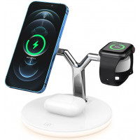 Док-станция STR 3in1 MagSafe Wireless Charging Station Dock (только для iPhone 12 | 13 Series | Apple Watch | AirPods) - White