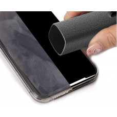 Microfiber Pocket Spray Cleaner STR Mobile Phone Screen Cleaner - Gray