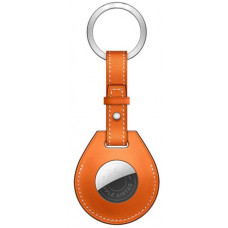 Кожаный брелок для AirTag WIWU Hermes Keyring - Orange