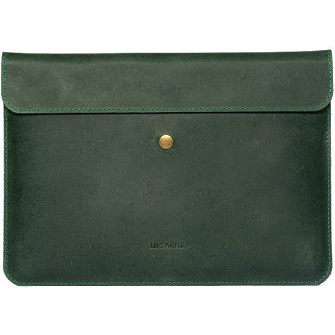 INCARNE LAB Handmade Leather Case for MacBook Air 13 (2018-2020) / Pro 13 (2016-2020) - Green