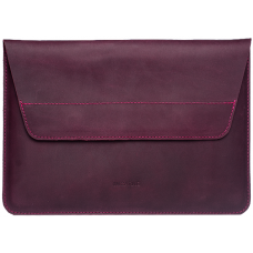 Handmade leather case INCARNE LINE for any laptop (individual tailoring) - Bordeaux