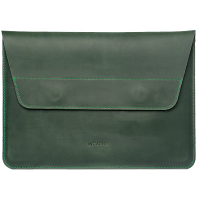 INCARNE LINE handmade leather case for any laptop (custom tailoring) - Green